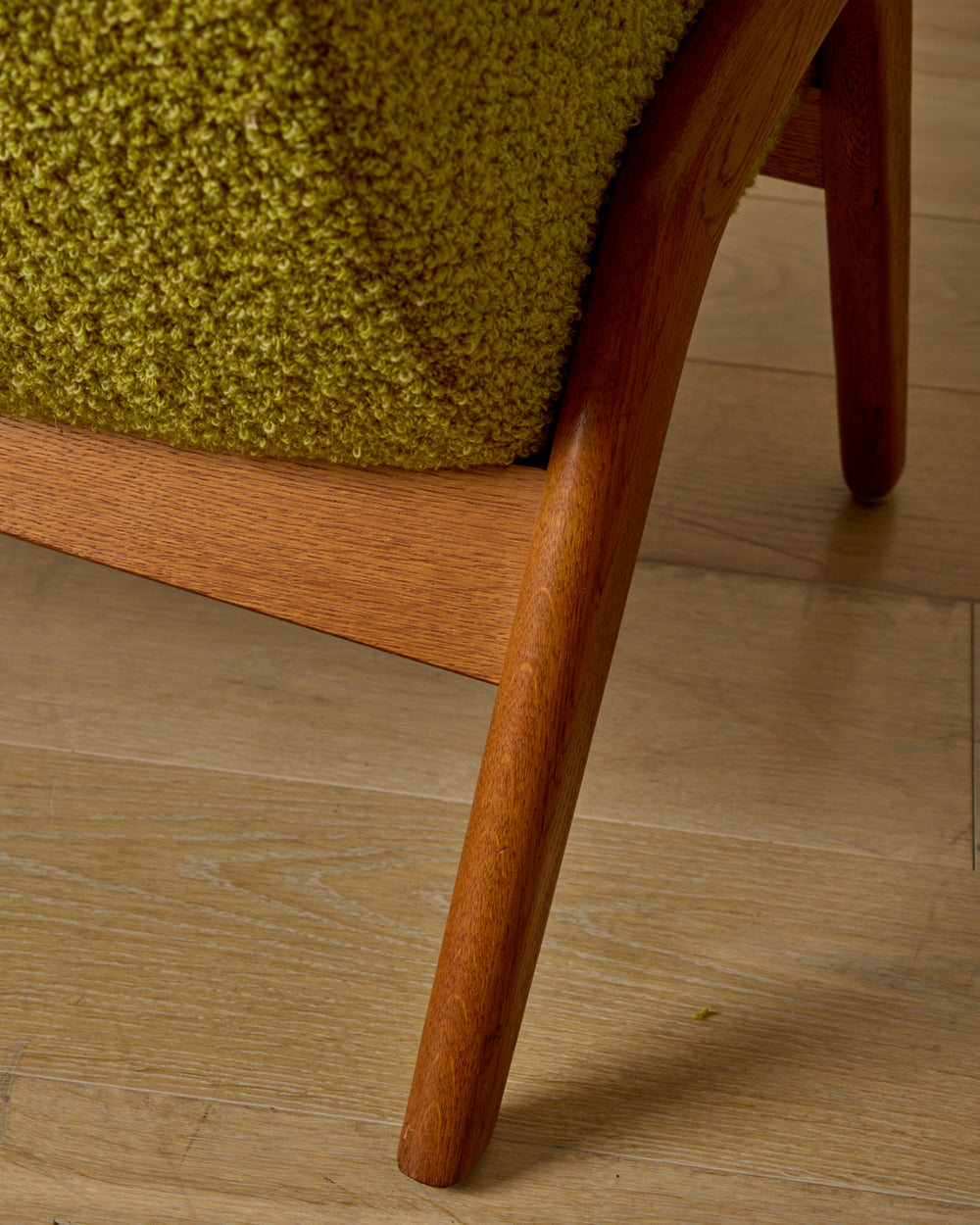 Pair of Oak Frame Easy Chairs