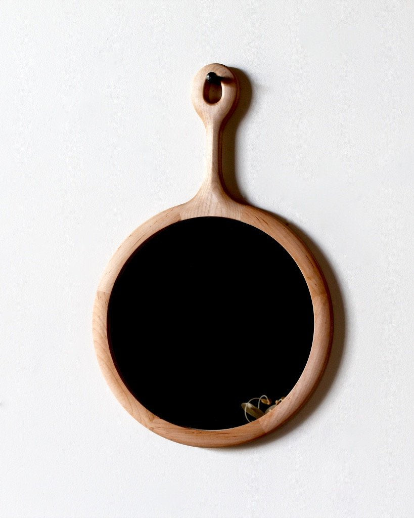 Lostine round maple sophia mirror medium #size_medium #wood-finish_clear maple