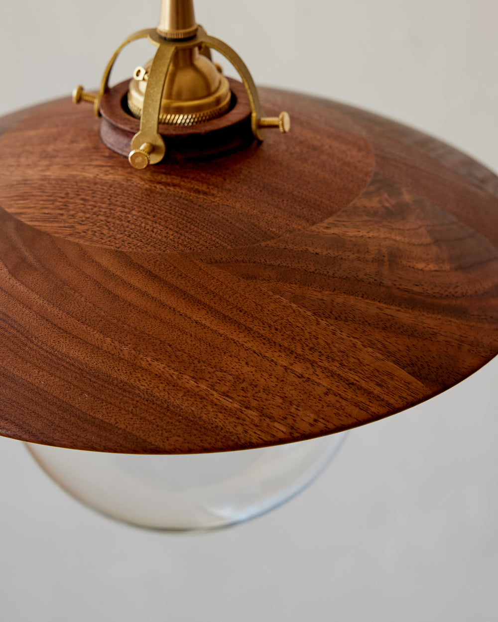#shade-finish_black walnut #Cord-Color---Glass_Beige Cord - Clear Globe